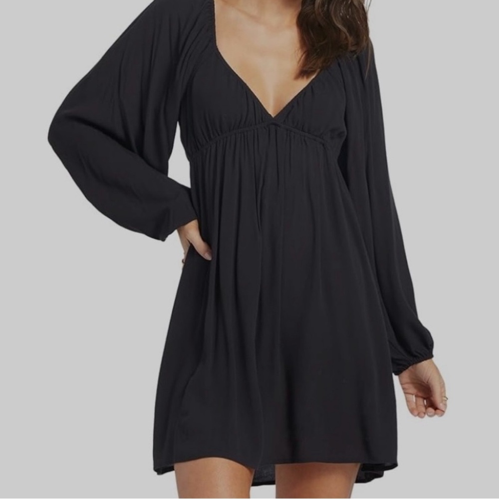 Roxy Black Long Sleeve Dress